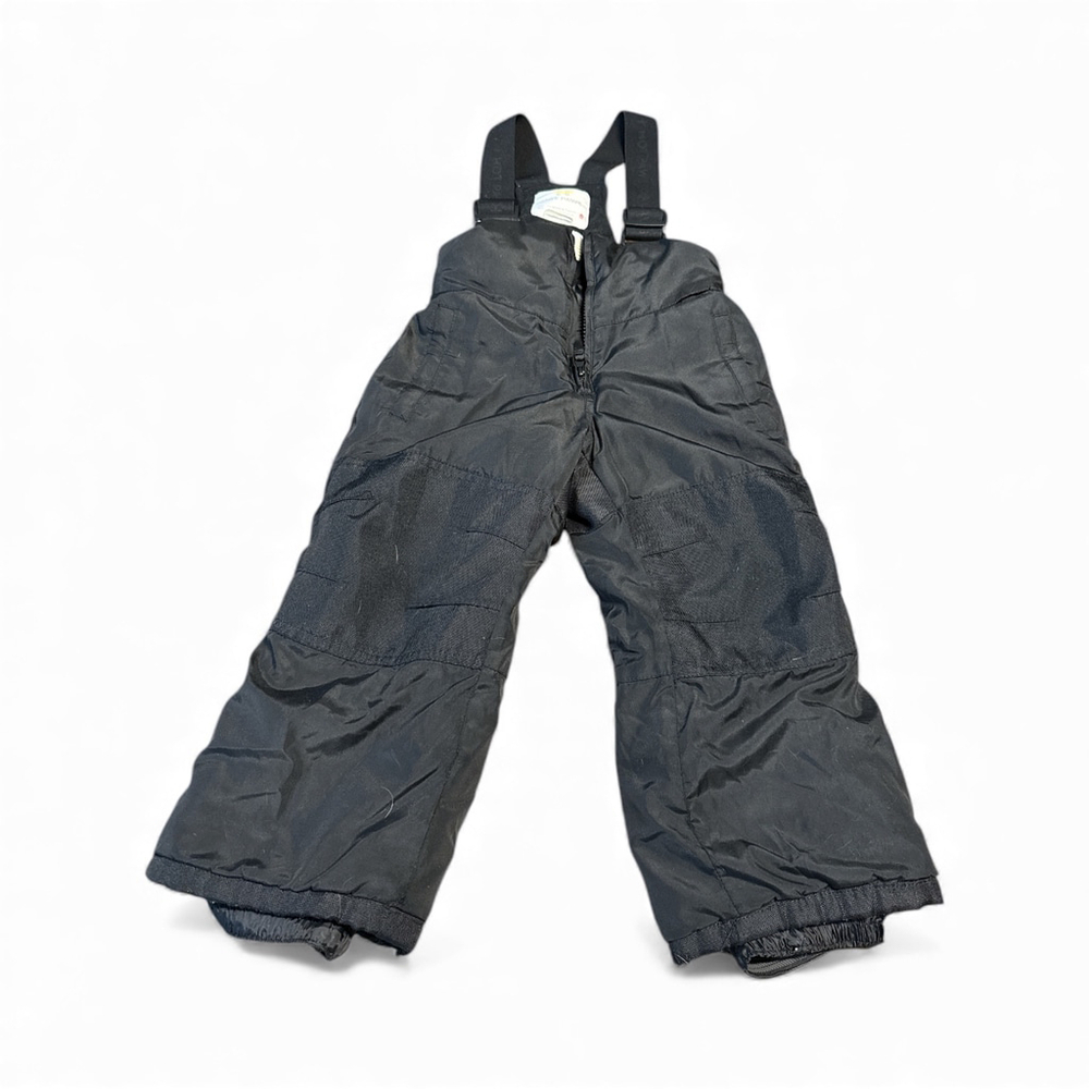 Hot Paws Black Snow Pants Kids Size 4 Adjustable Bib Pre-Owned